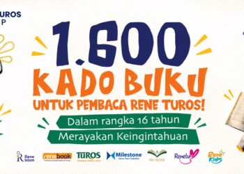 Rayakan 16 Tahun, Rene Turos Group Bagikan 1.600 Buku untuk Pembaca