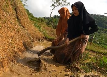 Iustrasi bekerja untuk memenuhi kebutuhan hidup